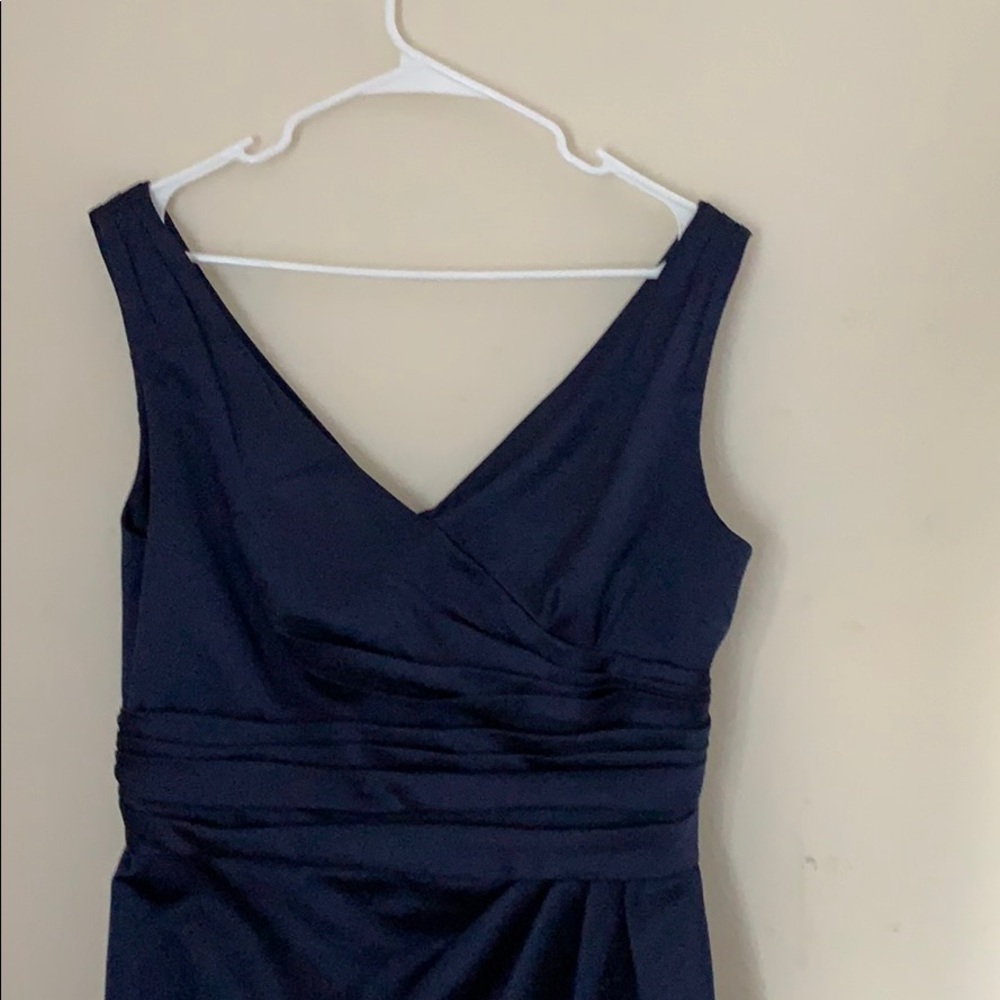 David’s bridal navy dress, s12
